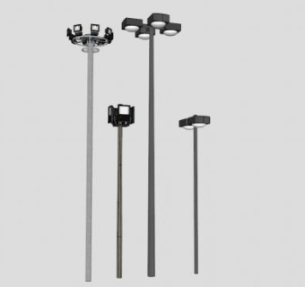 商业路灯灯具SU模型下载_sketchup草图大师SKP模型