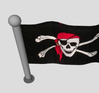 海盗旗SU模型下载_sketchup草图大师SKP模型