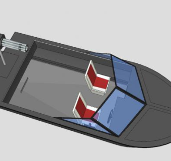 海上巡逻游艇SU模型下载_sketchup草图大师SKP模型