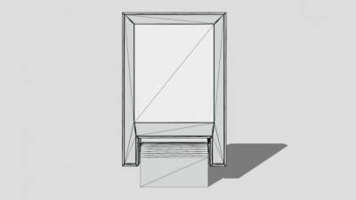 室外矩形泛光灯具SU模型下载_sketchup草图大师SKP模型