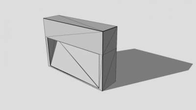 双排缆桩户外照明SU模型下载_sketchup草图大师SKP模型