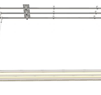 单轨卷云漂浮吊灯SU模型下载_sketchup草图大师SKP模型