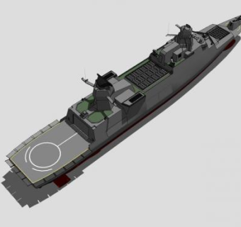 丹麦皇家海上舰艇SU模型下载_sketchup草图大师SKP模型