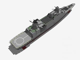 丹麦皇家海上舰艇SU模型下载_sketchup草图大师SKP模型