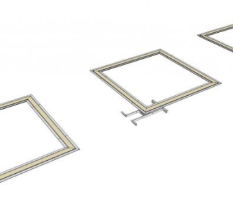 塑化矩形灯具SU模型下载_sketchup草图大师SKP模型