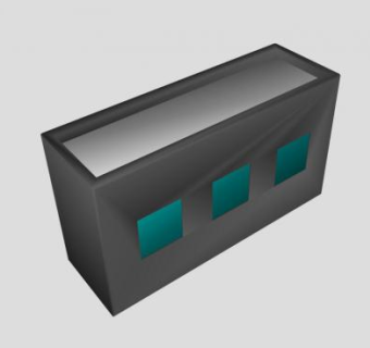 矩形灯具SU模型下载_sketchup草图大师SKP模型