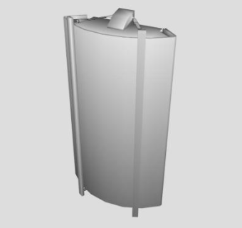 弯曲矩形灯具SU模型下载_sketchup草图大师SKP模型