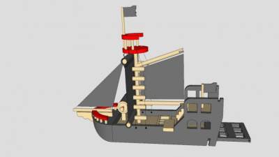 木船SU模型下载_sketchup草图大师SKP模型