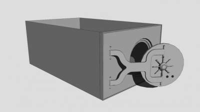 金库门锁SU模型下载_sketchup草图大师SKP模型
