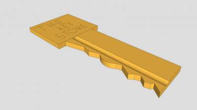 钥匙SU模型下载_sketchup草图大师SKP模型