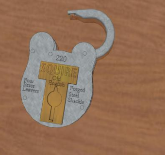 老式挂锁SU模型下载_sketchup草图大师SKP模型