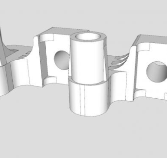 铰链托架SU模型下载_sketchup草图大师SKP模型