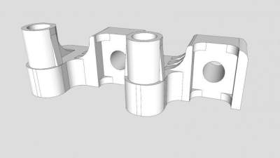 铰链托架SU模型下载_sketchup草图大师SKP模型