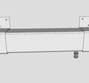 滑动门导轨SU模型下载_sketchup草图大师SKP模型