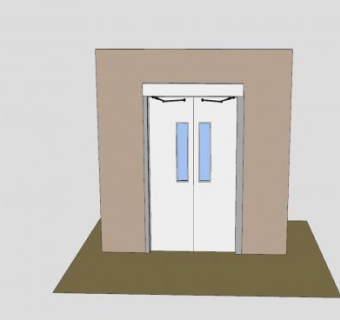 摇摆门SU模型下载_sketchup草图大师SKP模型