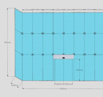 大厦玻璃门墙SU模型下载_sketchup草图大师SKP模型