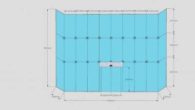 大厦玻璃门墙SU模型下载_sketchup草图大师SKP模型