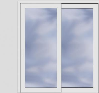 左右推拉窗SU模型下载_sketchup草图大师SKP模型