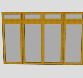 法式落地长窗SU模型下载_sketchup草图大师SKP模型