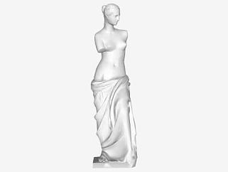 维纳斯雕像雕塑SU模型下载_sketchup草图大师SKP模型