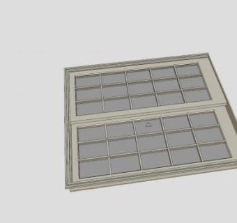 木制玻璃滑动门SU模型下载_sketchup草图大师SKP模型