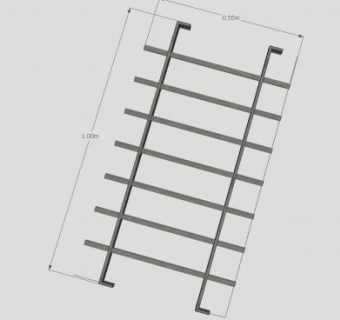 铁护栏窗SU模型下载_sketchup草图大师SKP模型