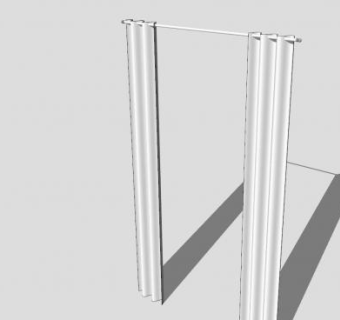 窗帘布与横条SU模型下载_sketchup草图大师SKP模型