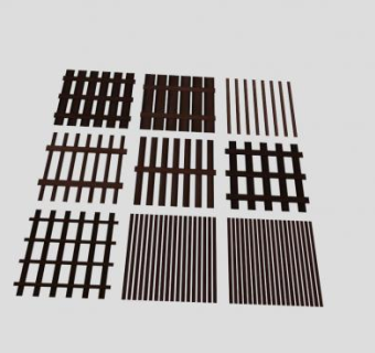 生锈金属条窗护栏SU模型下载_sketchup草图大师SKP模型