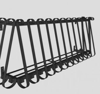 欧洲仿阳台护栏SU模型下载_sketchup草图大师SKP模型