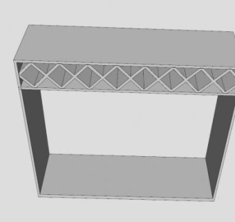 窗户框架SU模型下载_sketchup草图大师SKP模型