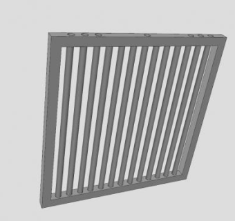 监狱窗口护栏SU模型下载_sketchup草图大师SKP模型