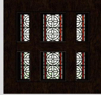 中式实木窗棂SU模型下载_sketchup草图大师SKP模型