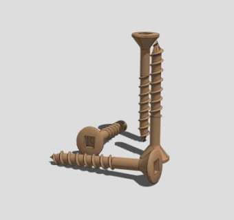 四方槽螺钉SU模型下载_sketchup草图大师SKP模型