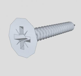 十字木螺丝SU模型下载_sketchup草图大师SKP模型