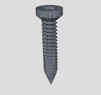 十字槽木螺丝SU模型下载_sketchup草图大师SKP模型