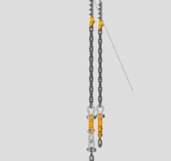 双链吊索SU模型下载_sketchup草图大师SKP模型