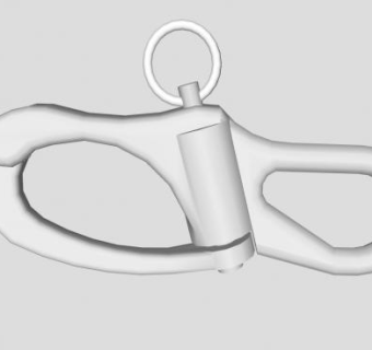 金属卸扣SU模型下载_sketchup草图大师SKP模型