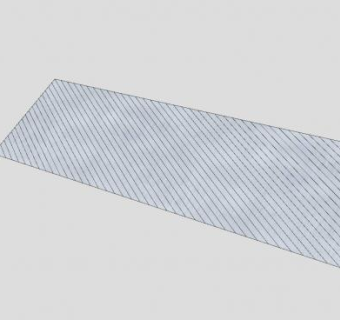 斜条纹铝板SU模型下载_sketchup草图大师SKP模型