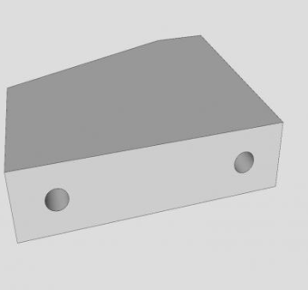 侧孔铝板SU模型下载_sketchup草图大师SKP模型