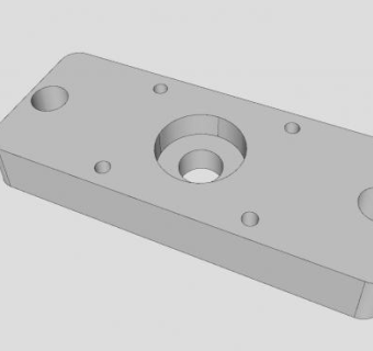铝制端板SU模型下载_sketchup草图大师SKP模型