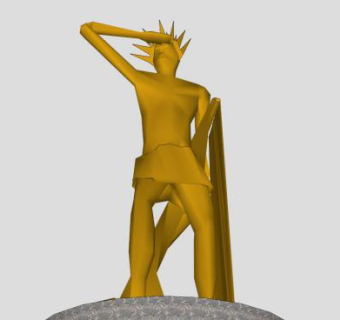 罗德斯岛巨像雕塑SU模型下载_sketchup草图大师SKP模型