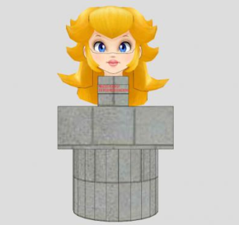 彩色桃子的破产雕塑SU模型下载_sketchup草图大师SKP模型