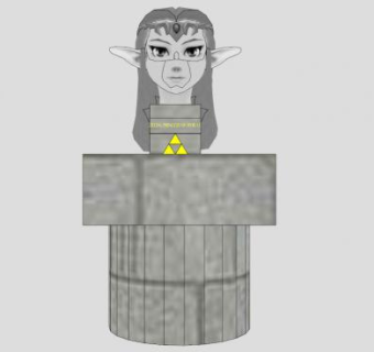 塞尔达的破产雕塑SU模型下载_sketchup草图大师SKP模型