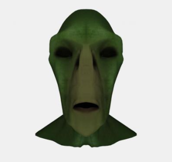 外星人破产雕塑SU模型下载_sketchup草图大师SKP模型