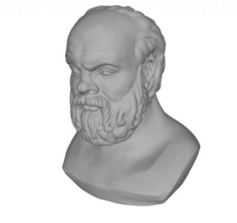 现代半身雕塑SU模型下载_sketchup草图大师SKP模型