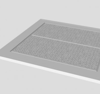 铝制不排水地板SU模型下载_sketchup草图大师SKP模型