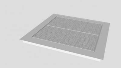 铝制不排水地板SU模型下载_sketchup草图大师SKP模型