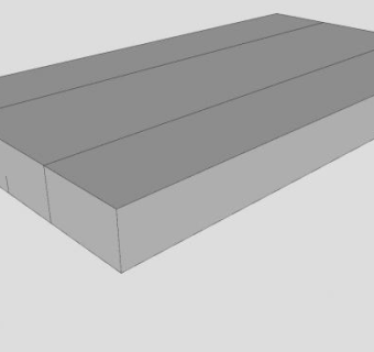 车床模具铝板SU模型下载_sketchup草图大师SKP模型
