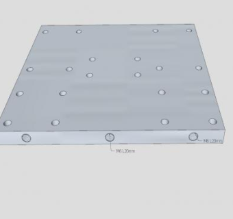 厚螺丝铝板SU模型下载_sketchup草图大师SKP模型