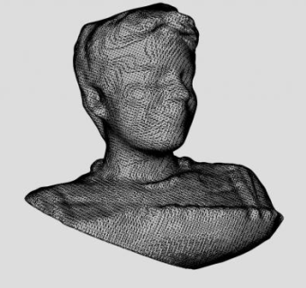 泰勒半身雕塑SU模型下载_sketchup草图大师SKP模型